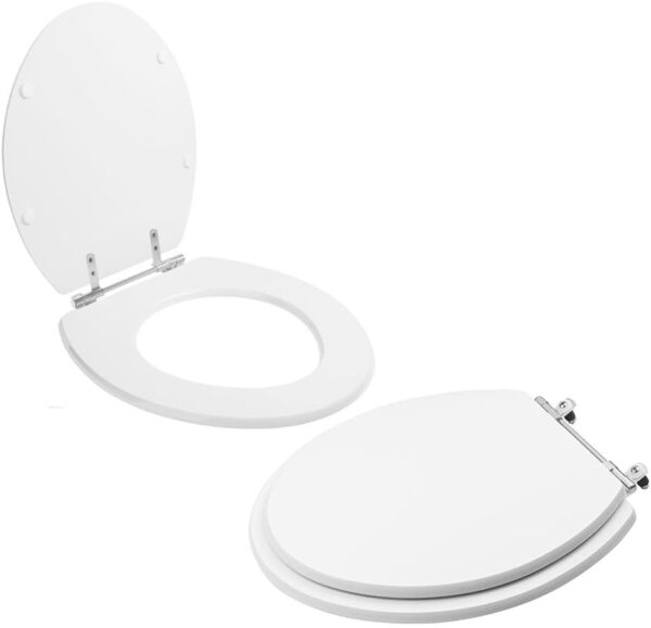 Assento Sanitário Tampa de Vaso Branco Mdf Laqueado Loren way para bacia Lorenzetti - Image 2
